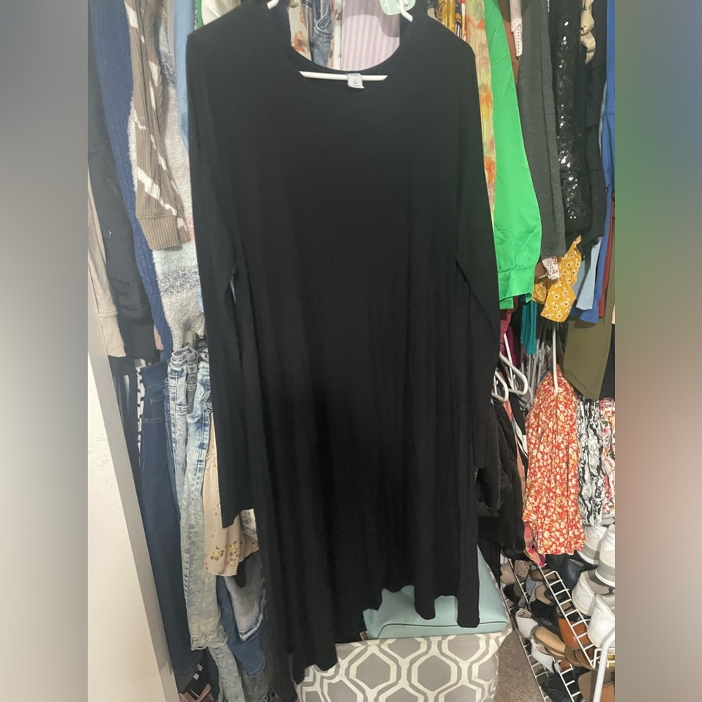 Old navy black long sleeve dress